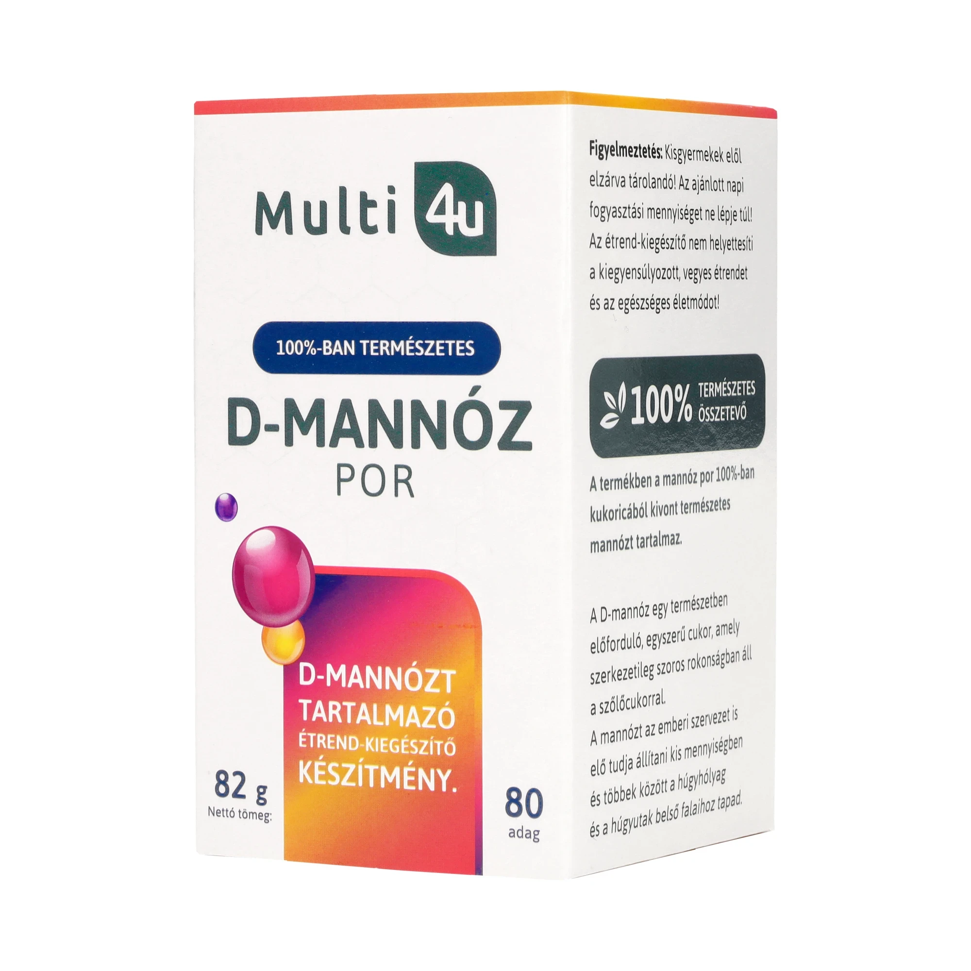 Multi4U D-Mannóz por 82 g 80 adag