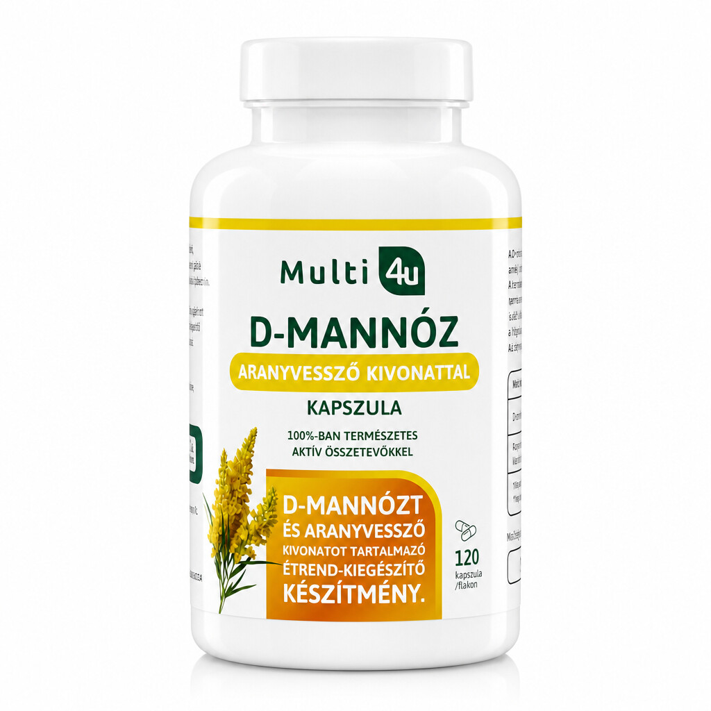 Multi 4U D-mannose kapszula aranyvessző kivonattal 120db