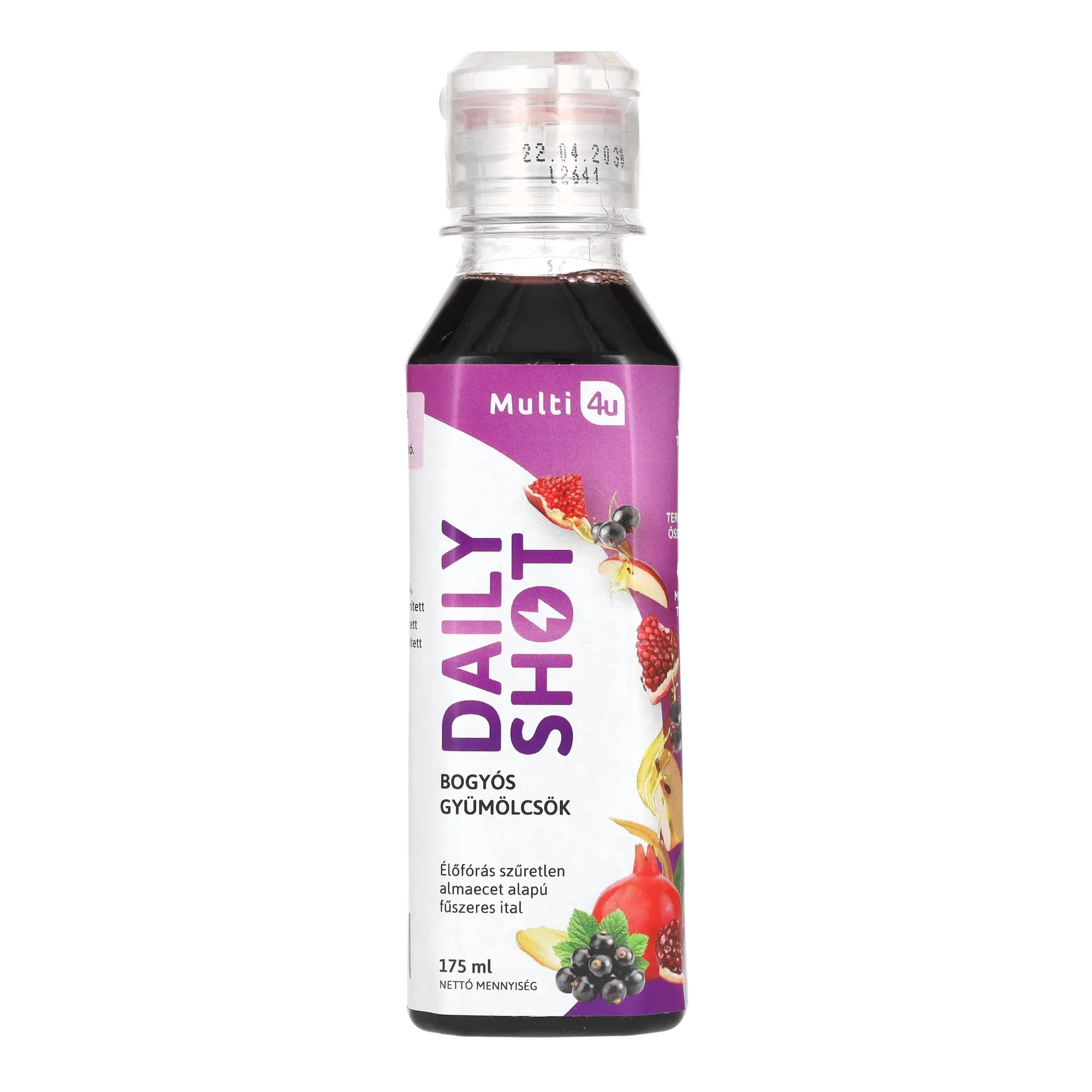 Multi 4U DAILY SHOT BOGYÓS GYÜMÖLCSÖK 175 ml