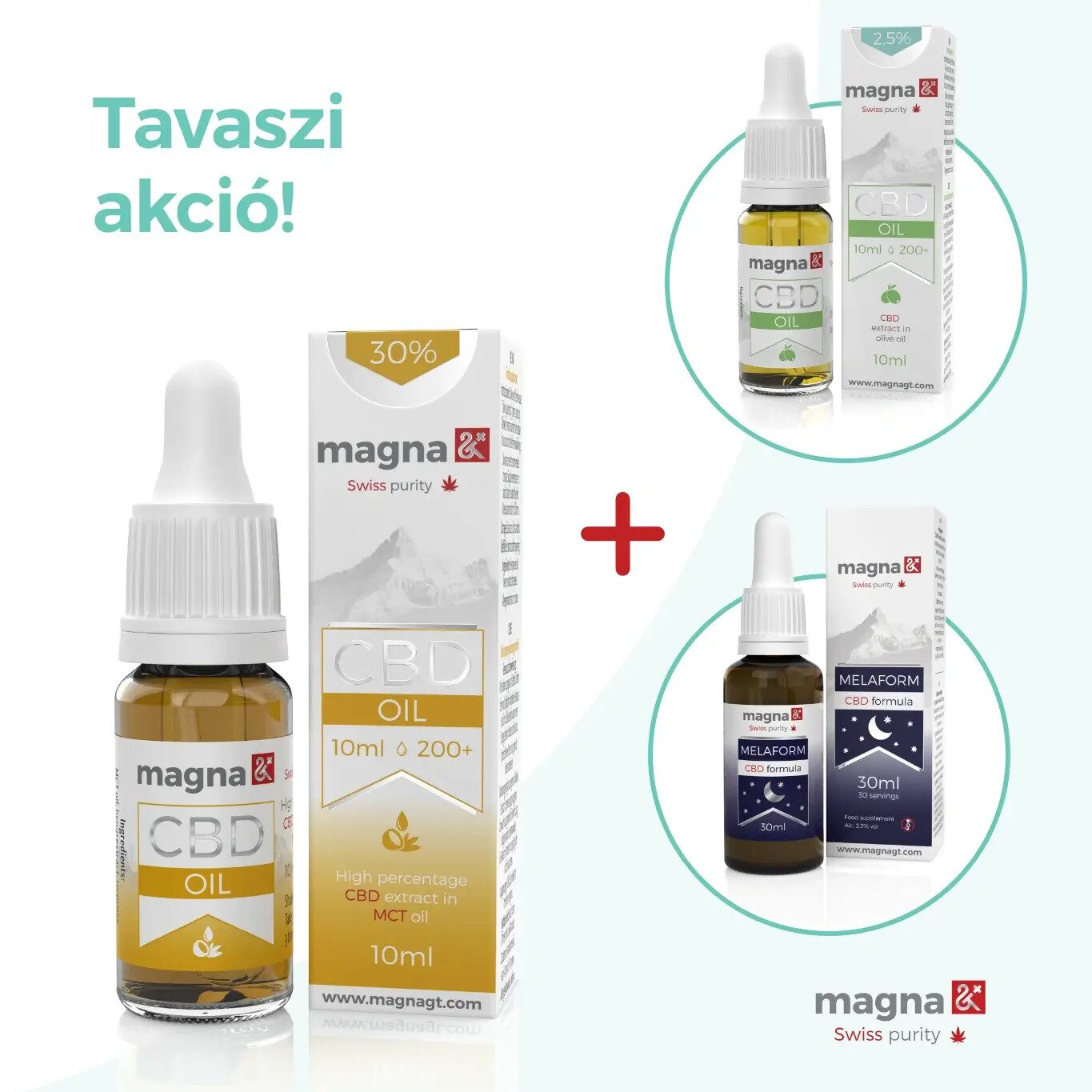 Magna G&T Szájápolási termék 30% CBD (MCT olajban) 10ml + ajándék csomag