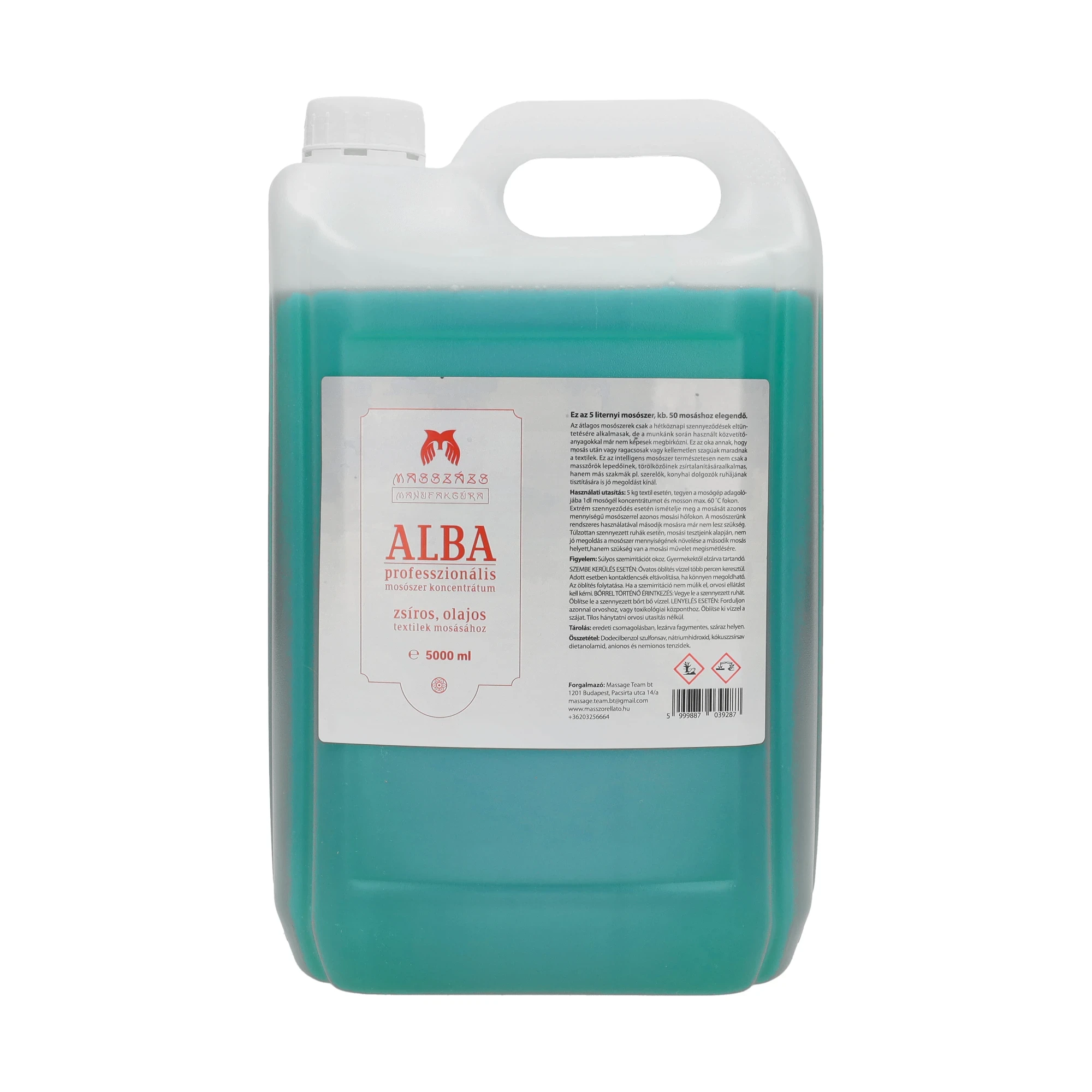 ALBA Speciális Mosószer Zsíros, Olajos Textilekhez 5 L