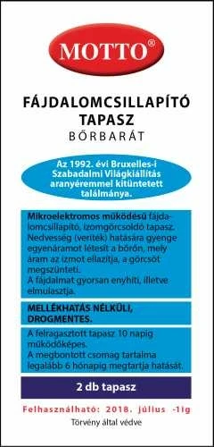 Motto tapasz kék 2db