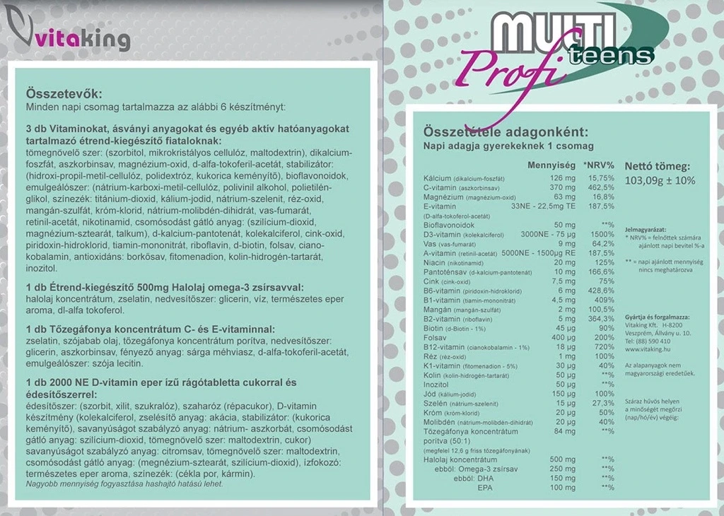 Multi Profi Teens csomag 30 db