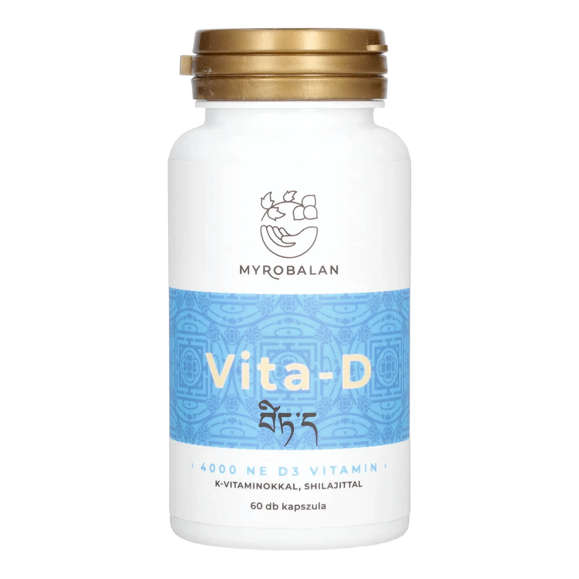 Myrobalan Vita-D 4000 NE D3 vitamin K1+K2 vitaminokkal és shilajittal 60db