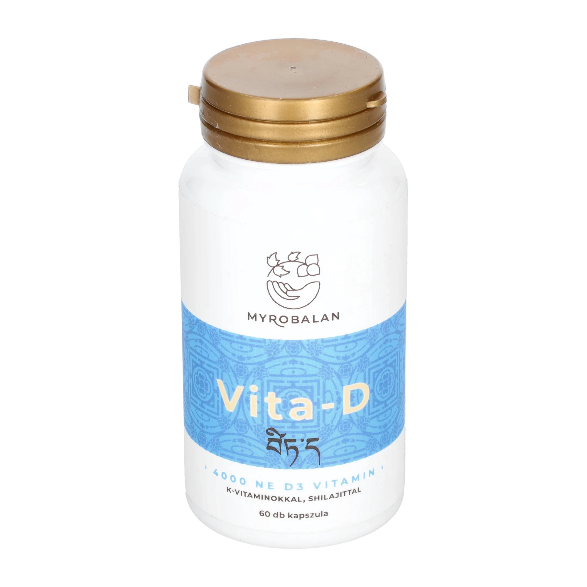 Myrobalan Vita-D 4000 NE D3 vitamin K1+K2 vitaminokkal és shilajittal 60db
