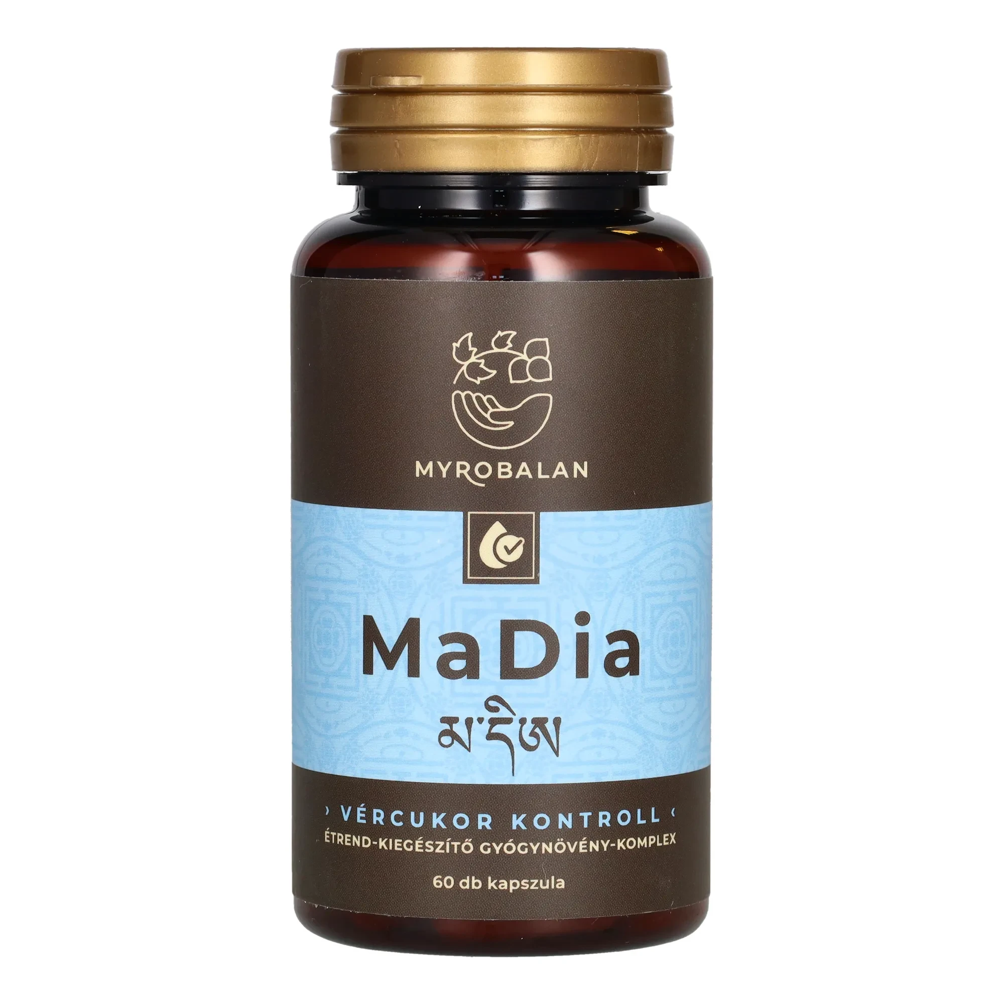 Myrobalan MaDia vércukor kontroll gyógynövény-komplex 60db