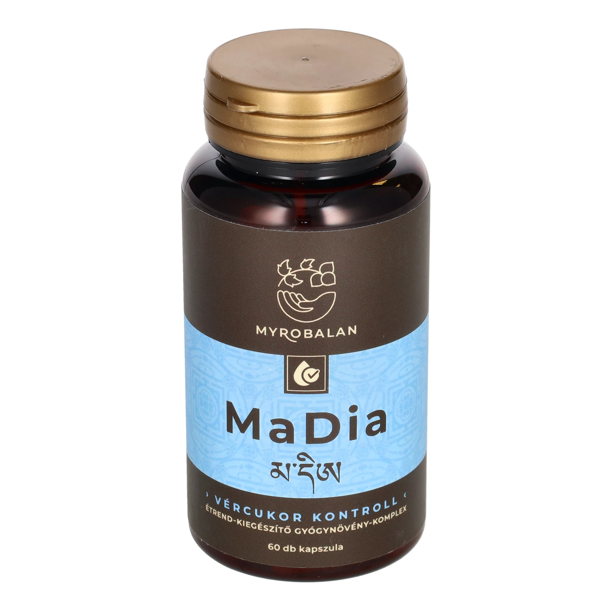 Myrobalan MaDia vércukor kontroll gyógynövény-komplex 60db
