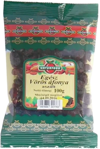 Naturfood Aszalt egész vörös áfonya 100g