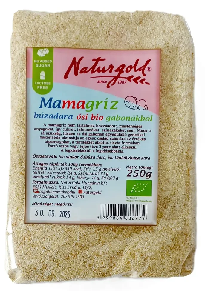 Naturgold Bio mamagríz búzadara ősi gabonákból 250g