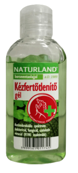 Naturland borsmentaolajos kézfertőtlenítő gél 50ml