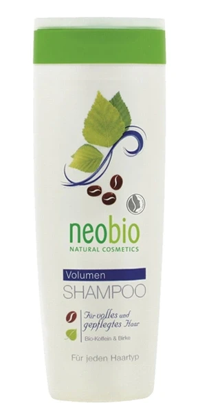 Neobio Volumen sampon koffeinnel és nyírfával 250ml