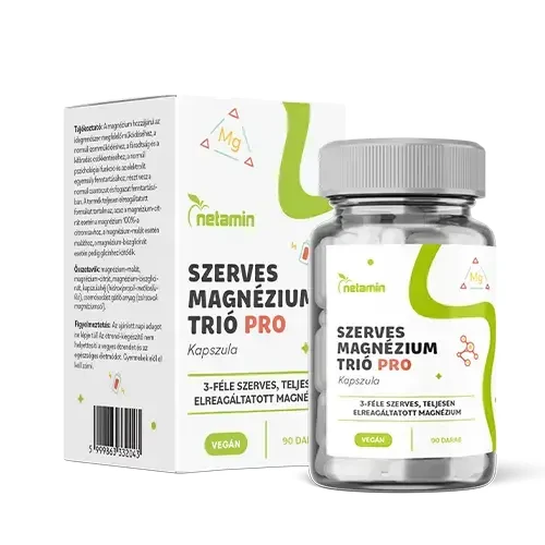 Netamin Szerves Magnézium Trió PRO kapszula 90 db