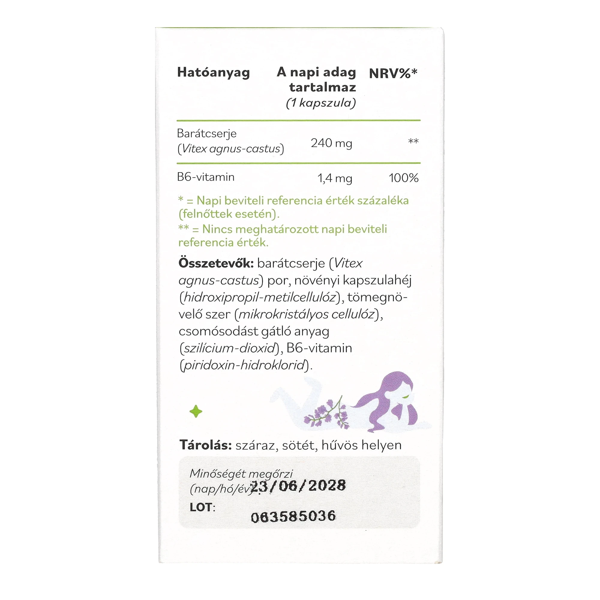 Netamin Barátcserje Hormon PLUSZ kapszula 60 db