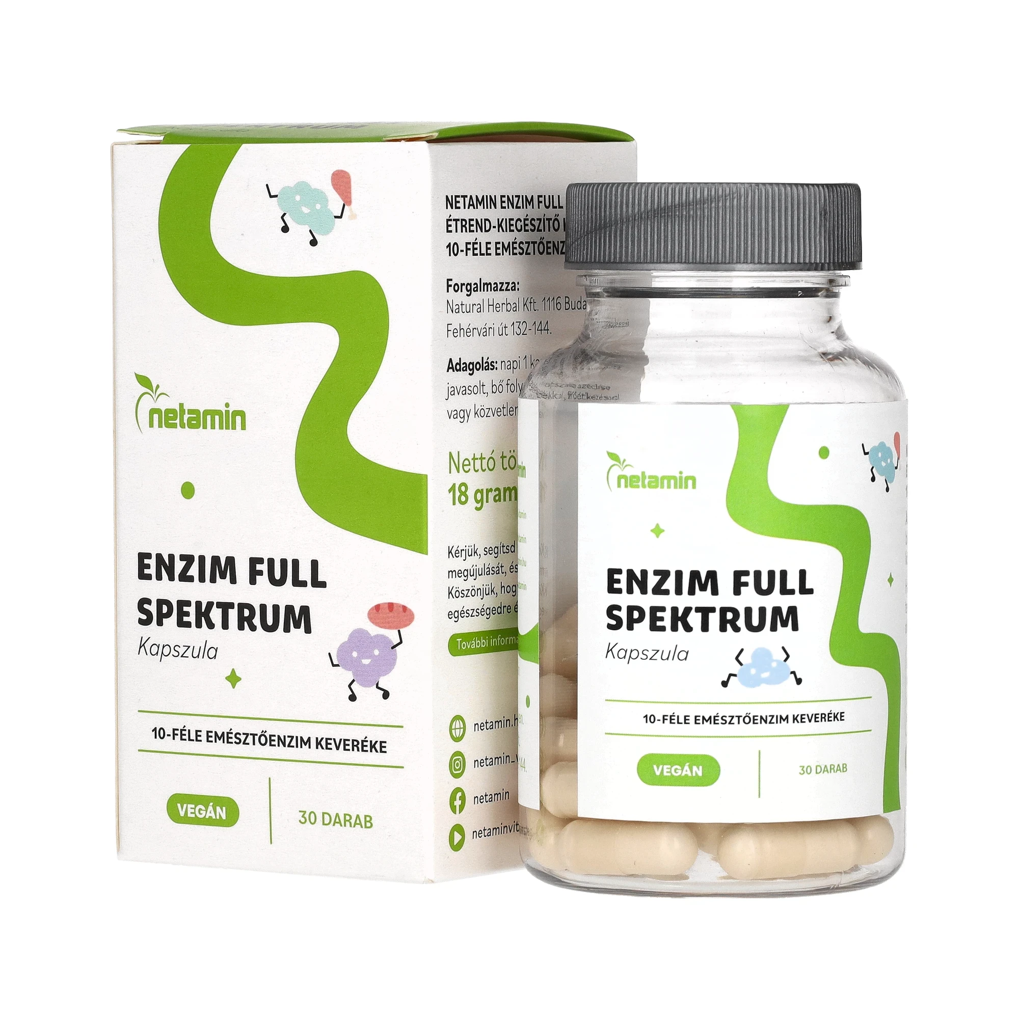 Netamin Enzim Full Spektrum kapszula 30 db