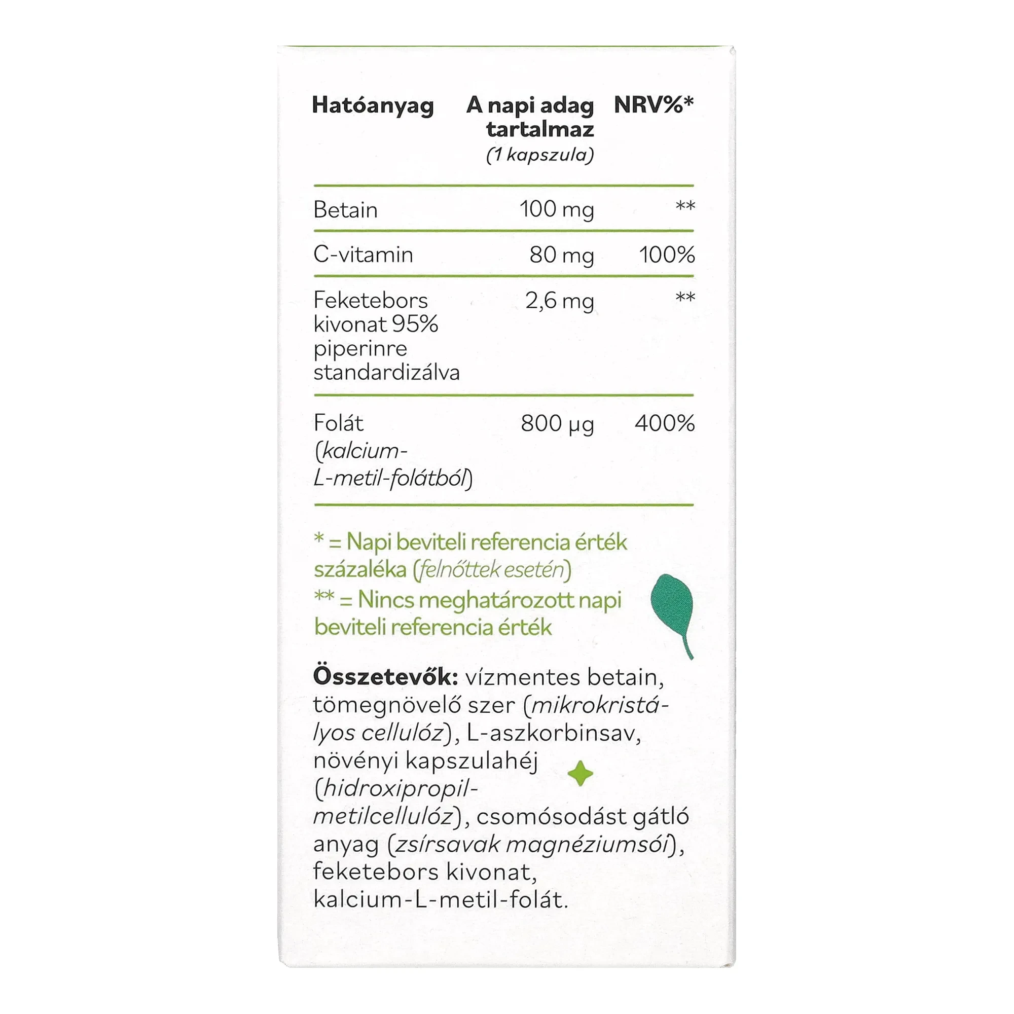 Netamin Bioaktív Folát Mátrix kapszula 30 db