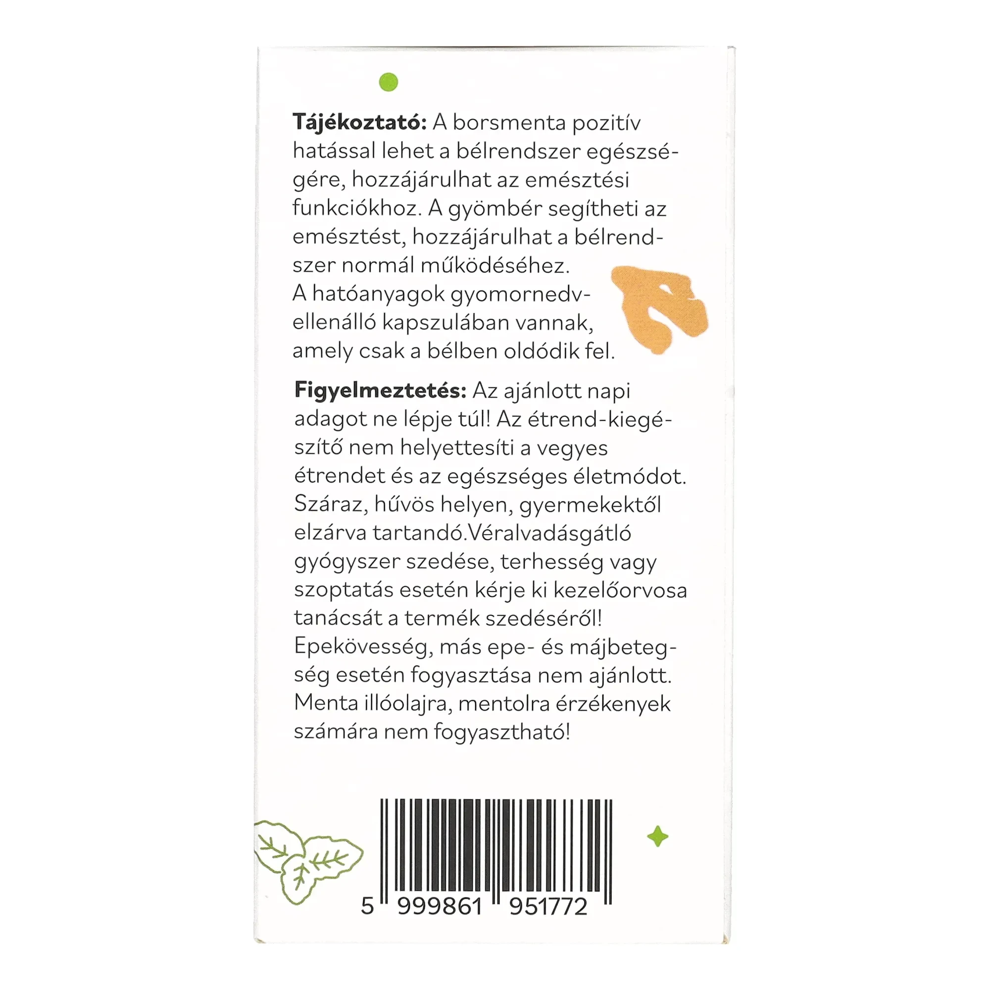 Netamin Borsmentaolaj Ultra+ kapszula 60 db