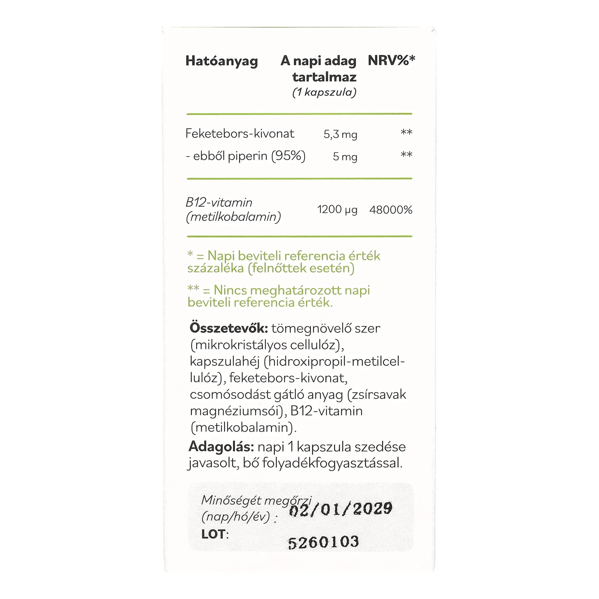 Netamin Optimalizált Metil-B12 kapszula 30 db