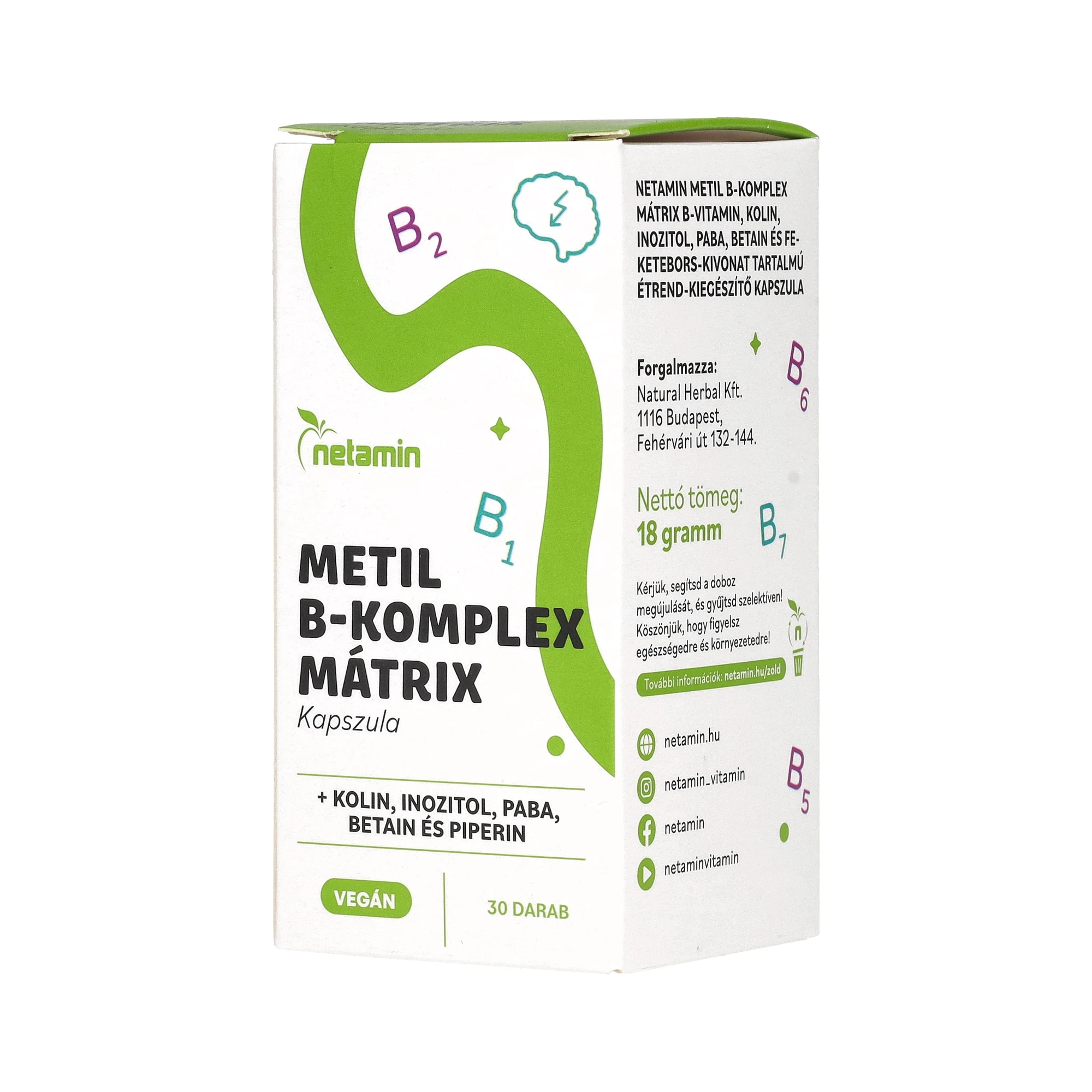 Netamin Metil B-komplex Mátrix kapszula 30 db