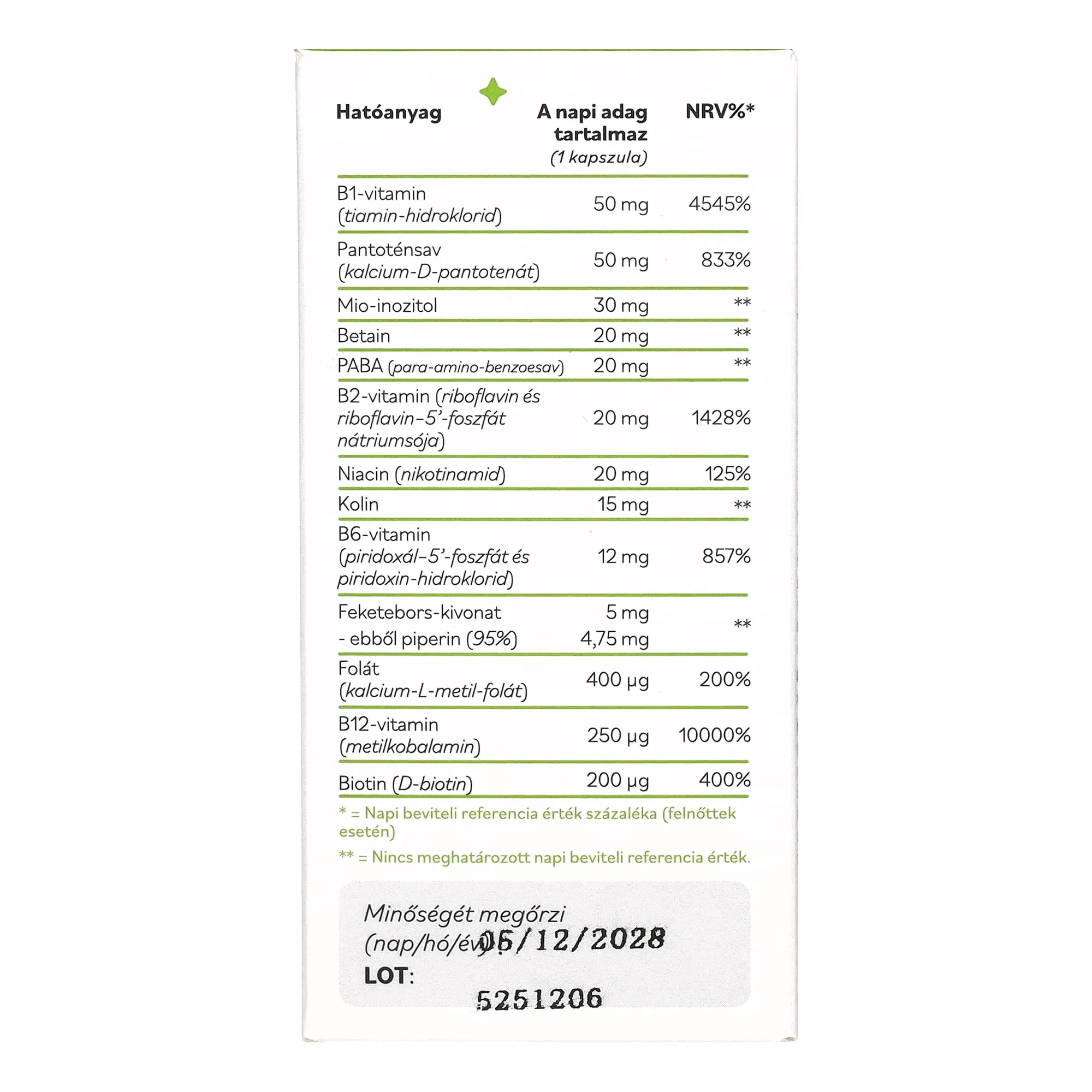 Netamin Metil B-komplex Mátrix kapszula 30 db