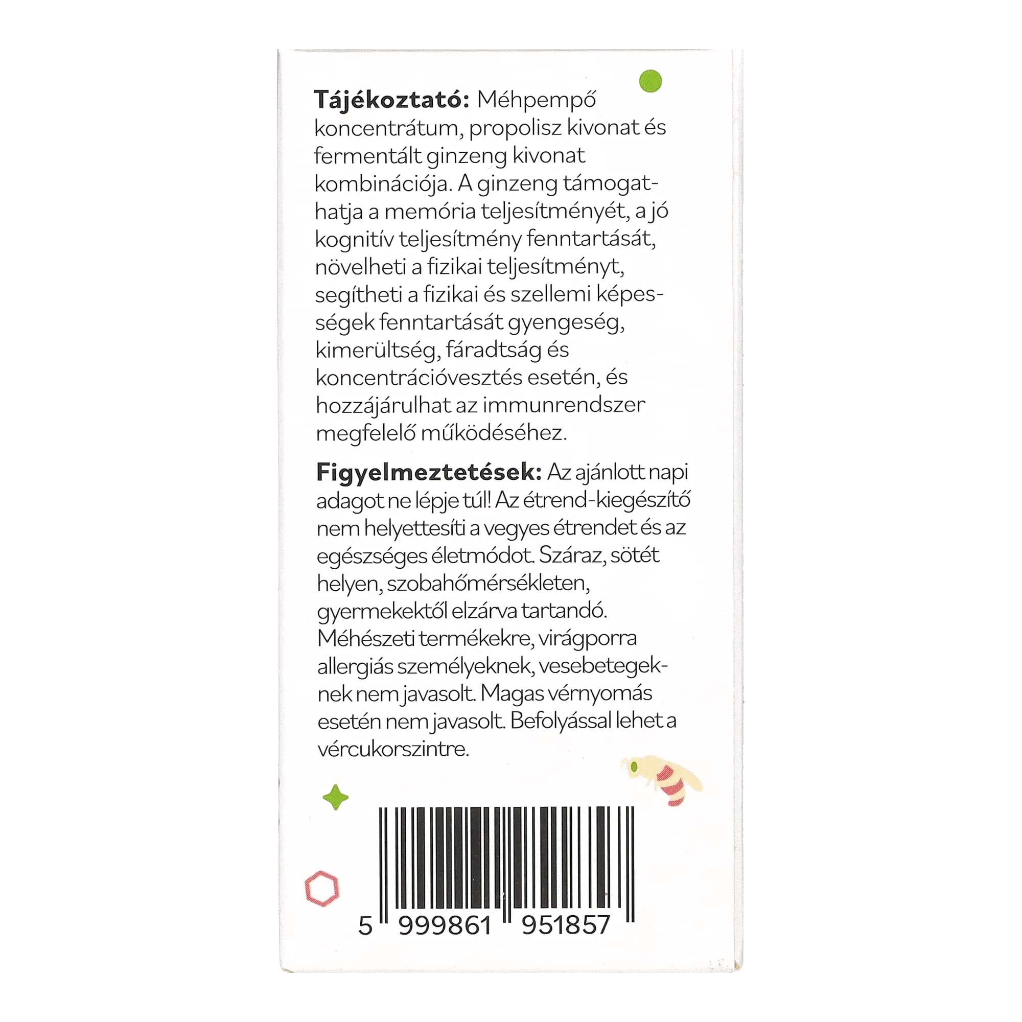 Netamin Méhpempő Mátrix kapszula + propolisz és fermentált ginzeng kapszula 60 db