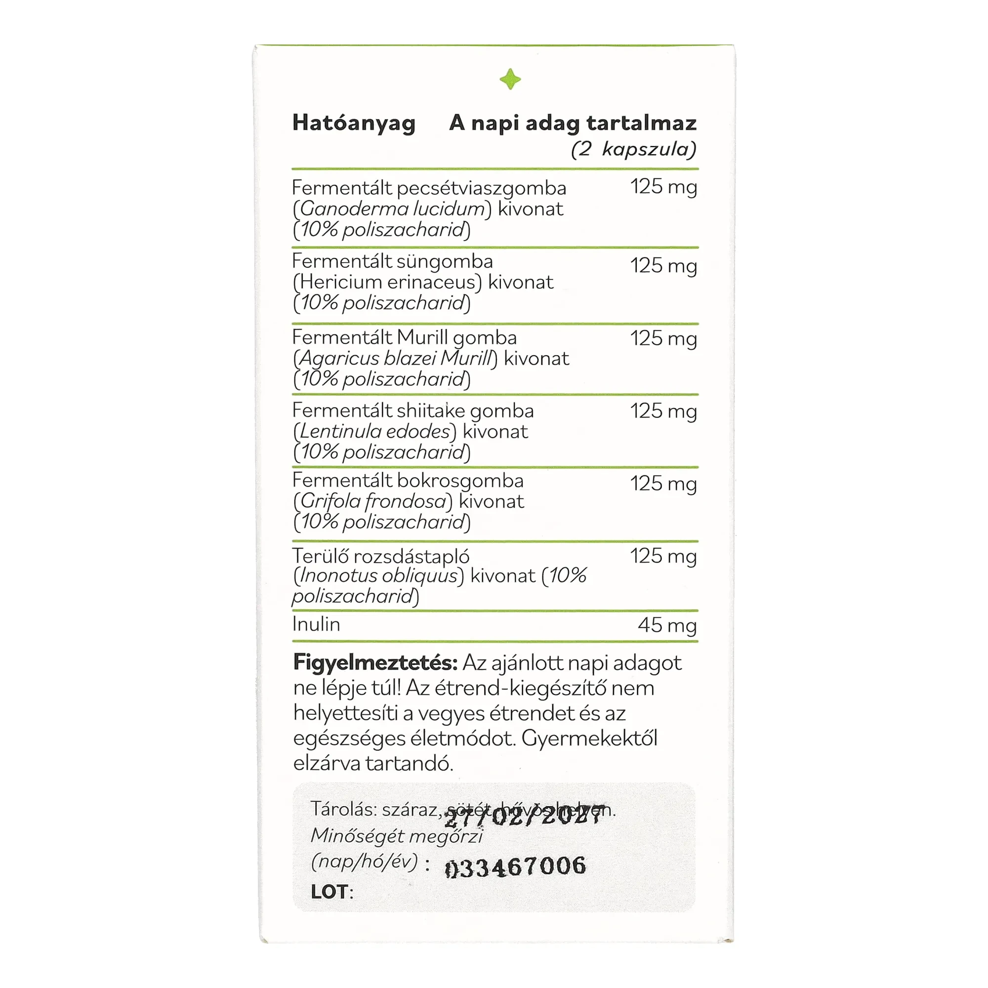 Netamin Fermentált Gomba Kivonat Komplex kapszula 60db
