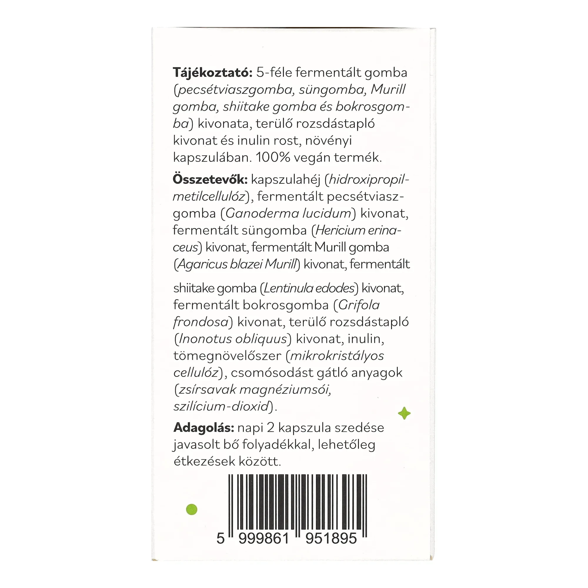 Netamin Fermentált Gomba Kivonat Komplex kapszula 60db