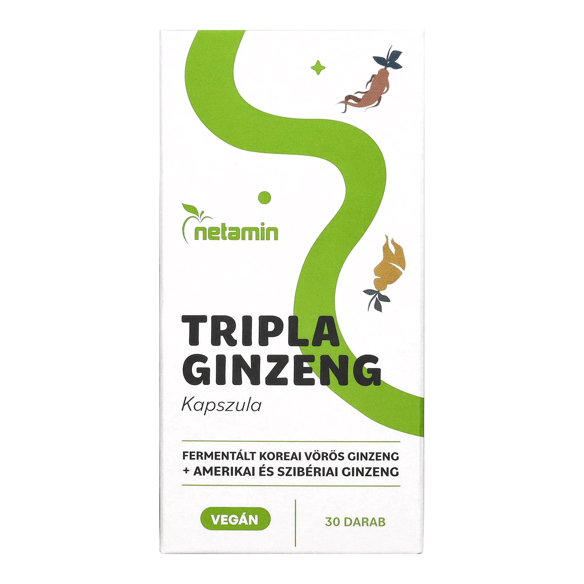 Netamin Tripla Ginzeng étrend-kiegészítő kapszula 30 db