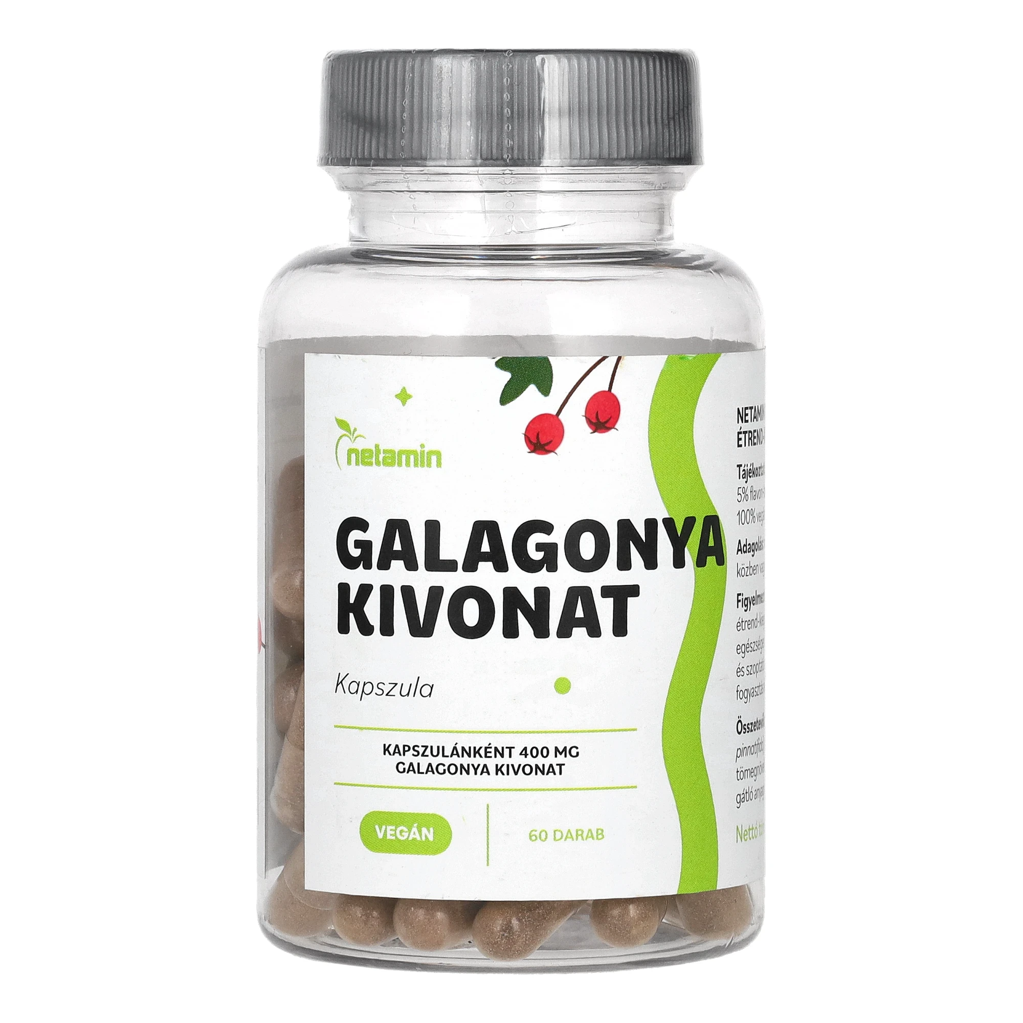 Netamin Galagonya kivonat 400 mg kapszula 60 db