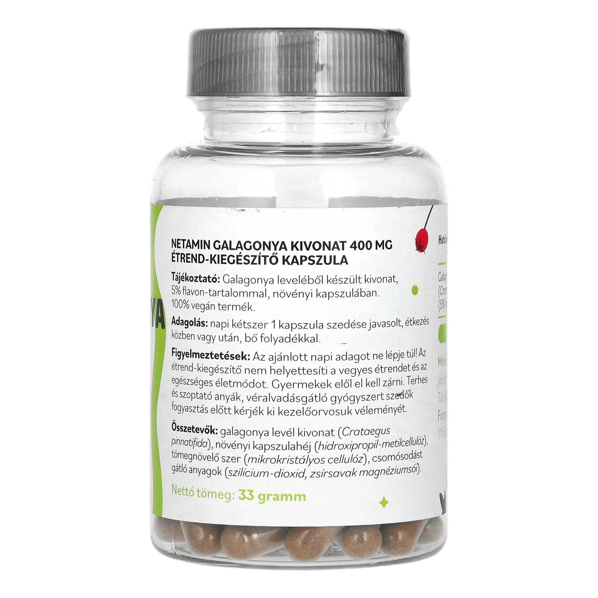 Netamin Galagonya kivonat 400 mg kapszula 60 db