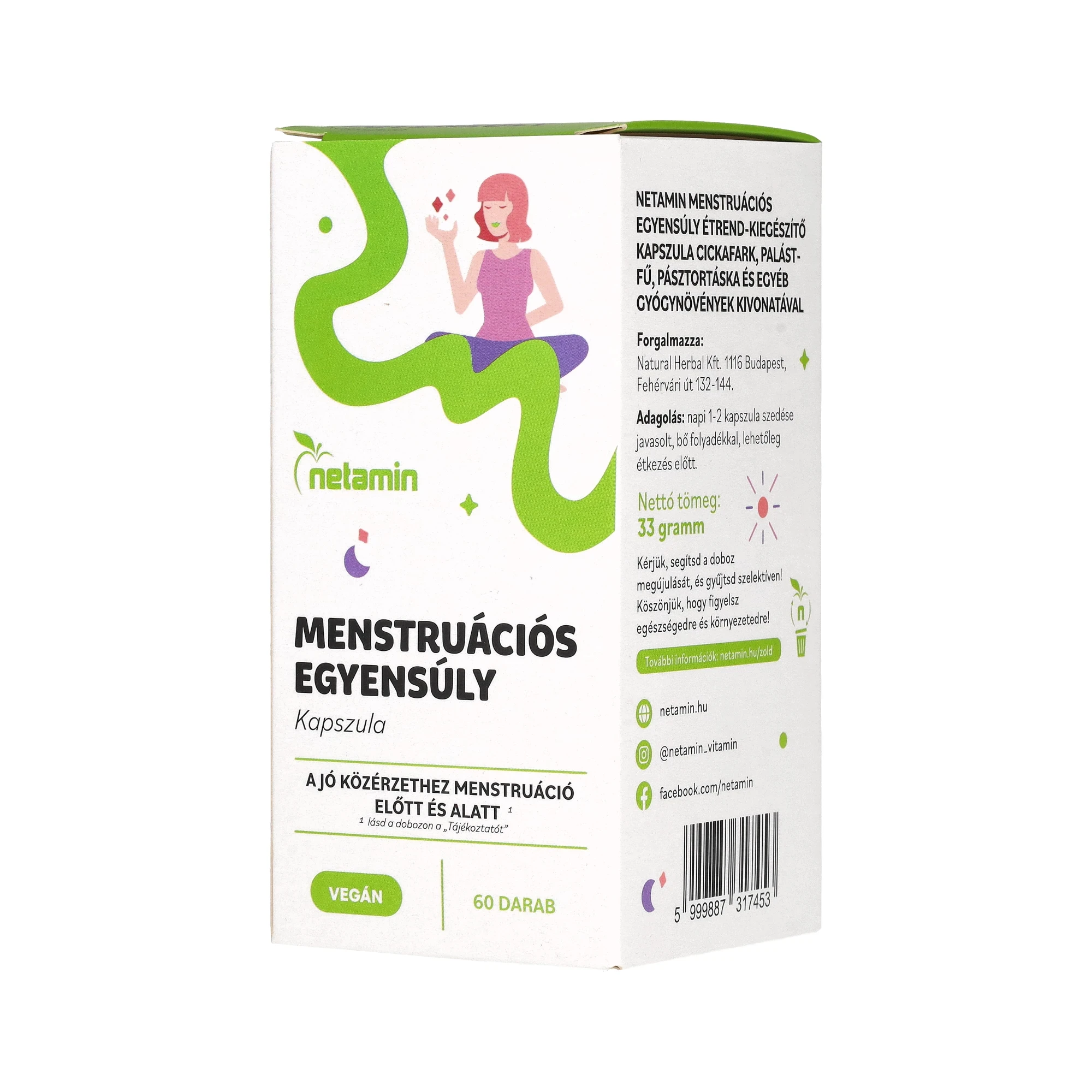 Netamin Menstruációs egyensúly kapszula 60 db