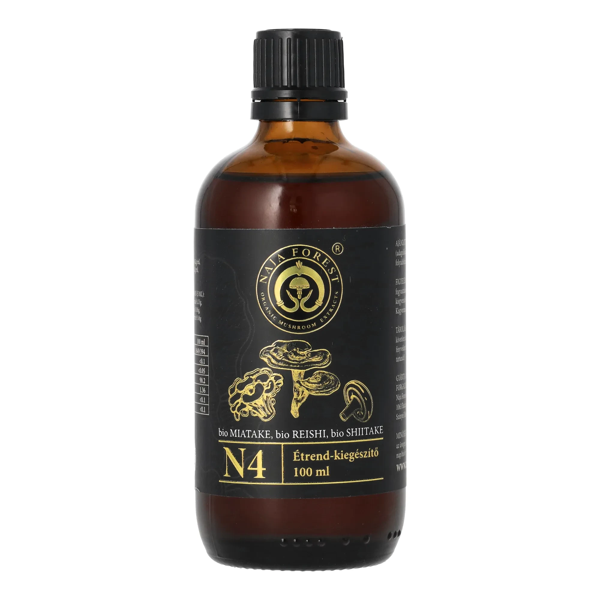 Naja Forest N4 Bio Maitake, bio Reishi, bio Shiitake étrend-kiegészítő 100ml