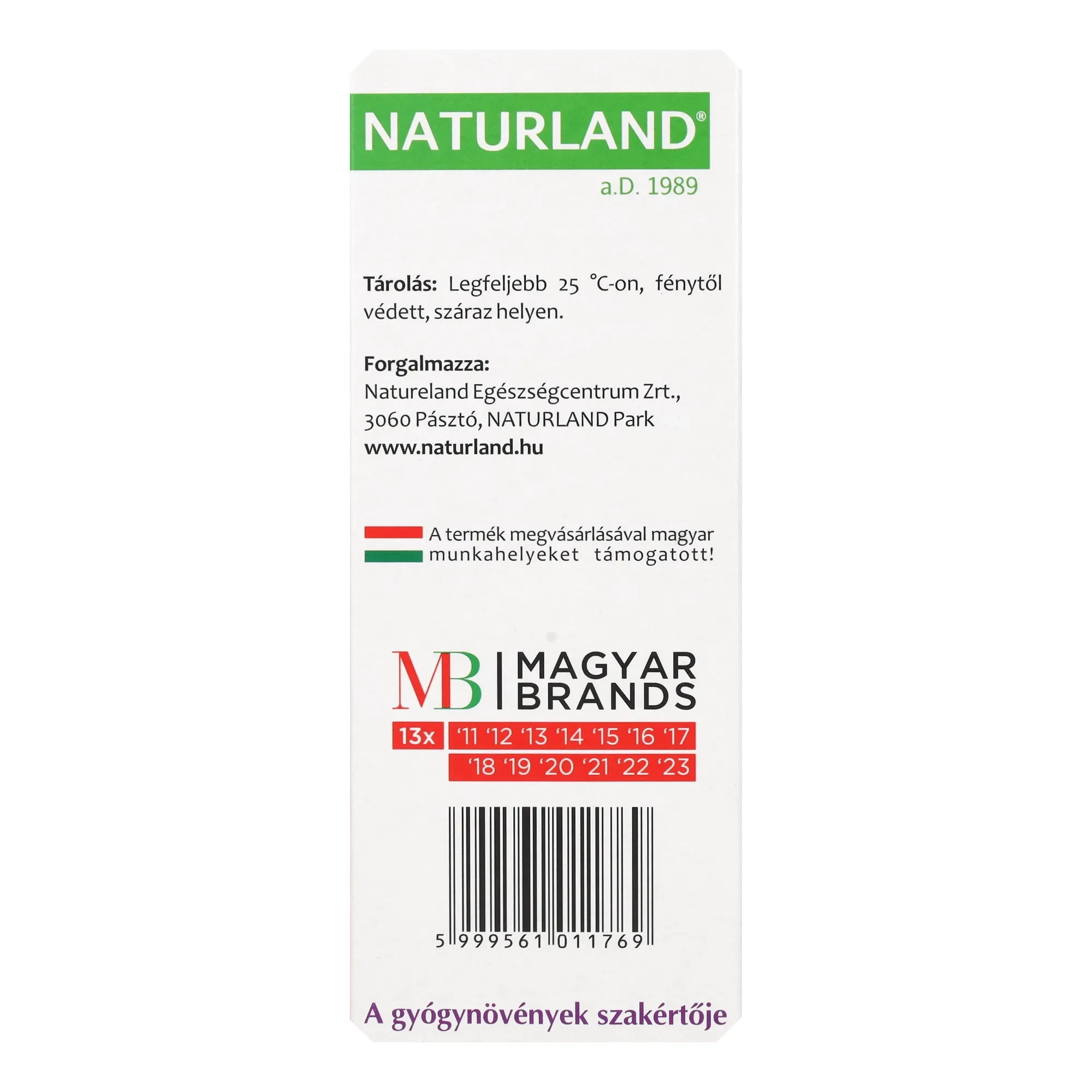 Naturland Elixir Thymi Kakukkfű Szirup Édesítőszerekkel 150ml