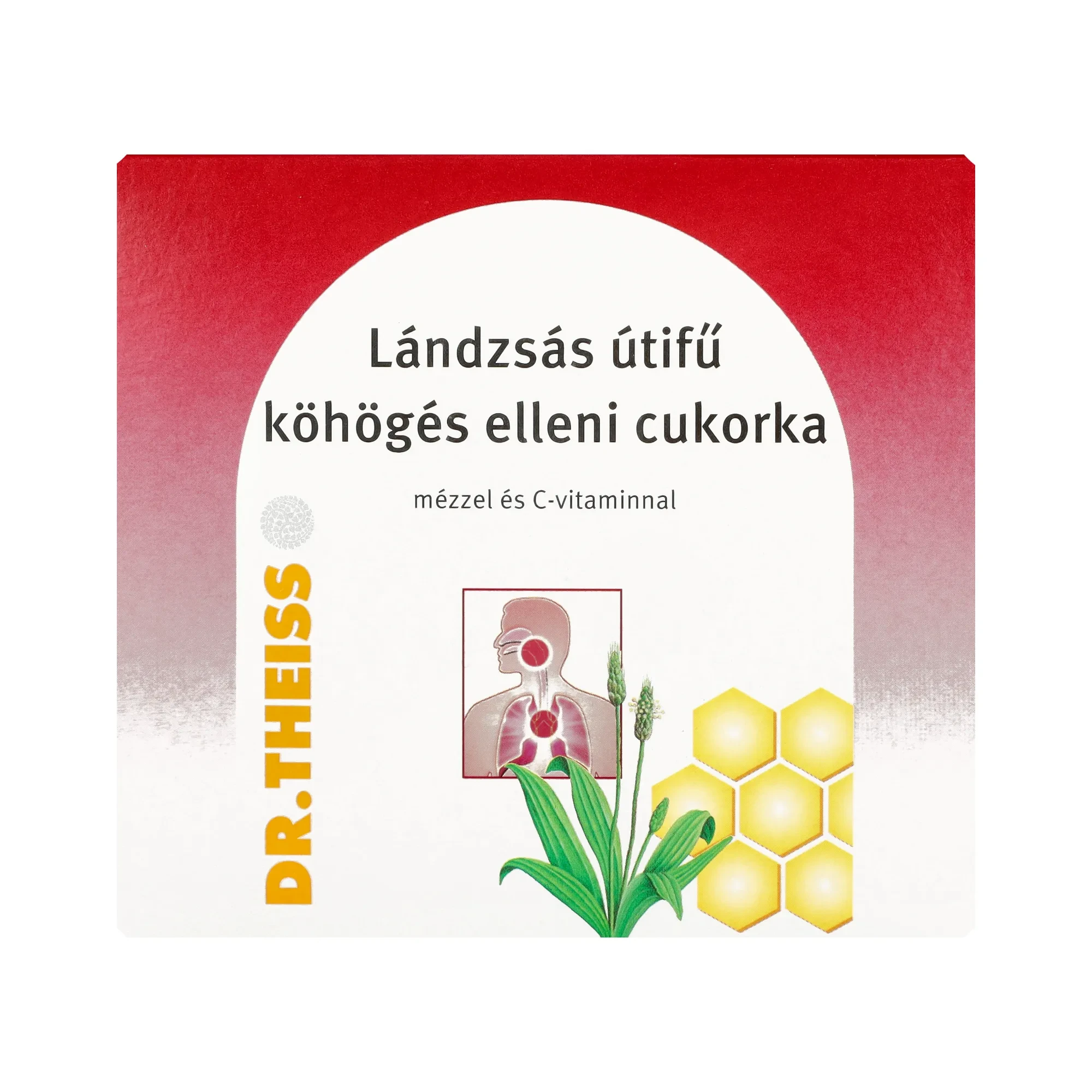 Dr. Theiss Lándzsás útifű köhögés elleni cukorka 50g