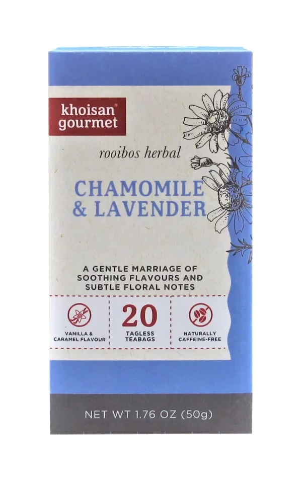 Khoisan Gourmet Kamilla és levendula tea 20x2,5 g
