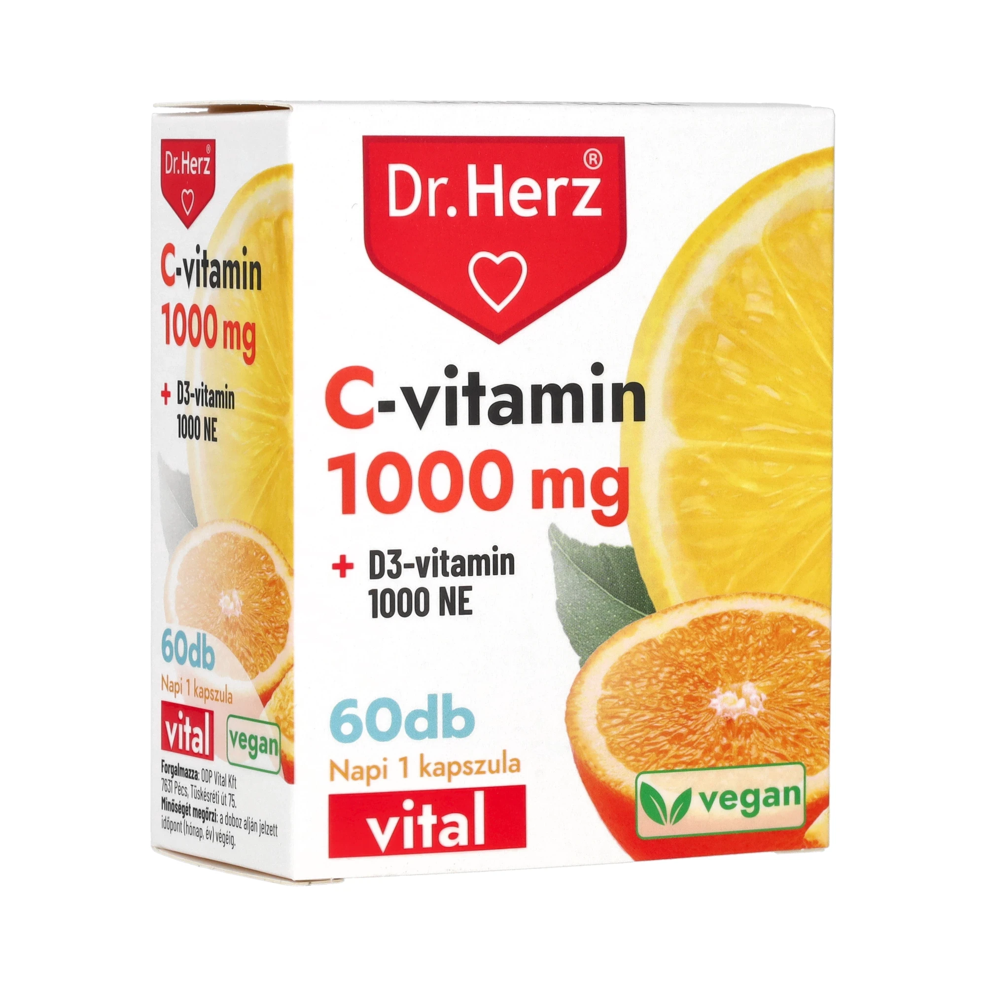 Dr. Herz C vitamin 1000 mg + D3-vitamin 1000NE 60db