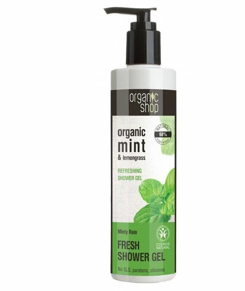 Organic Shop tusfürdő bio menta és citromfű kivonattal 280 ml