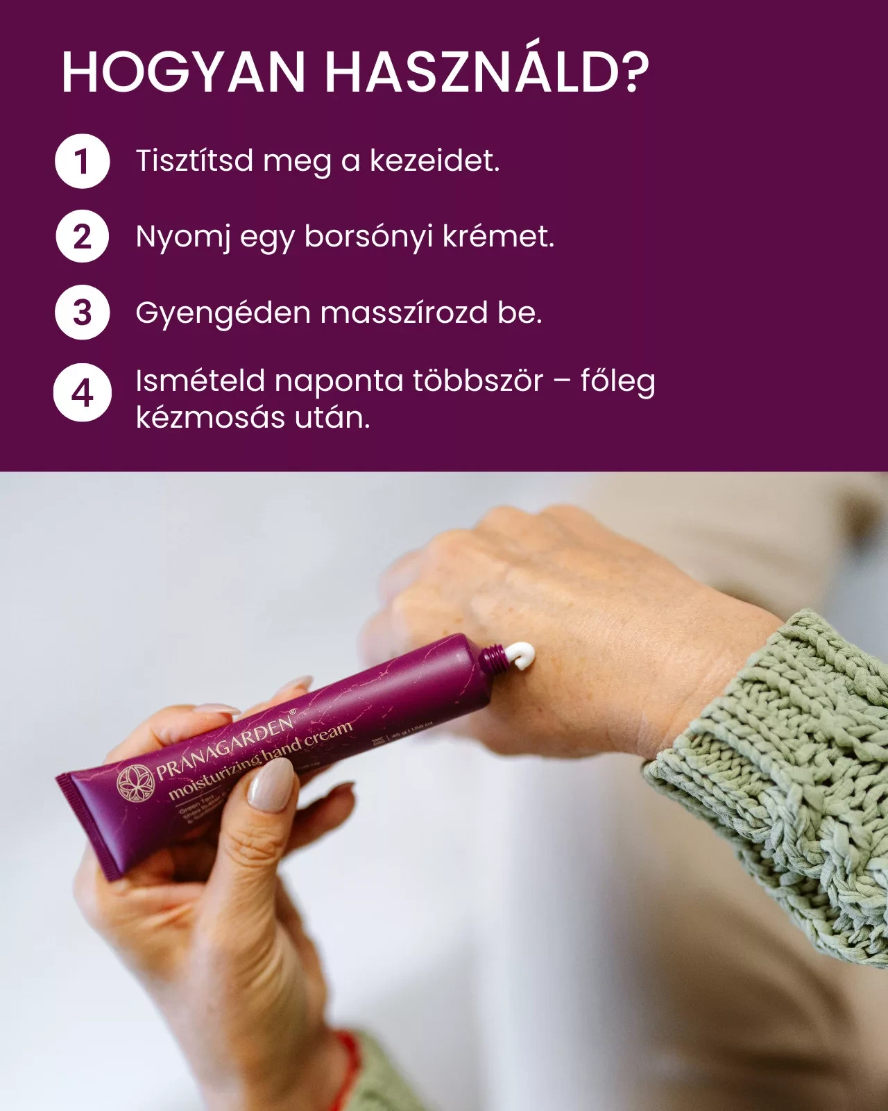 Pranagarden Hidratáló kézkrém shea vajjal és argánolajjal 45g