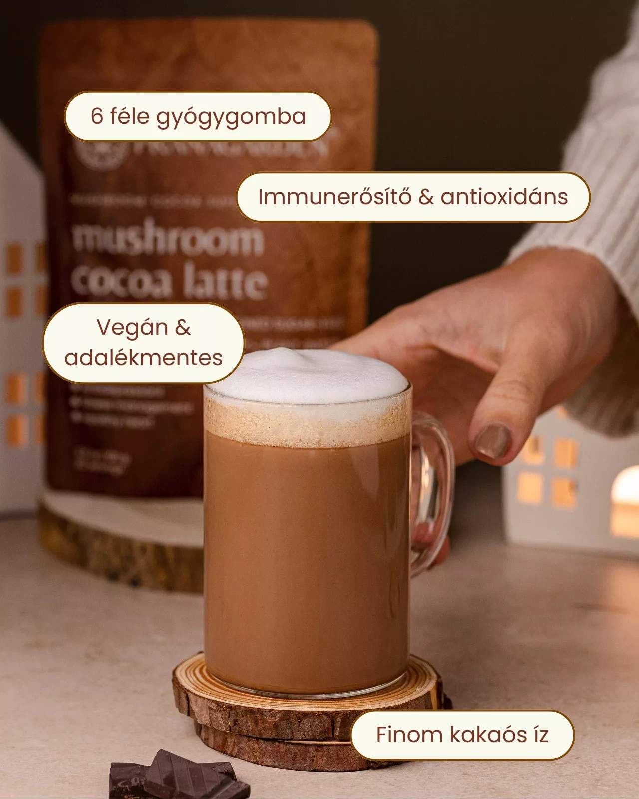 Pranagarden Gyógygomba latte italpor 100 g