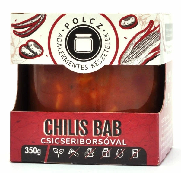 Polcz - Chilis bab csicseriborsóval