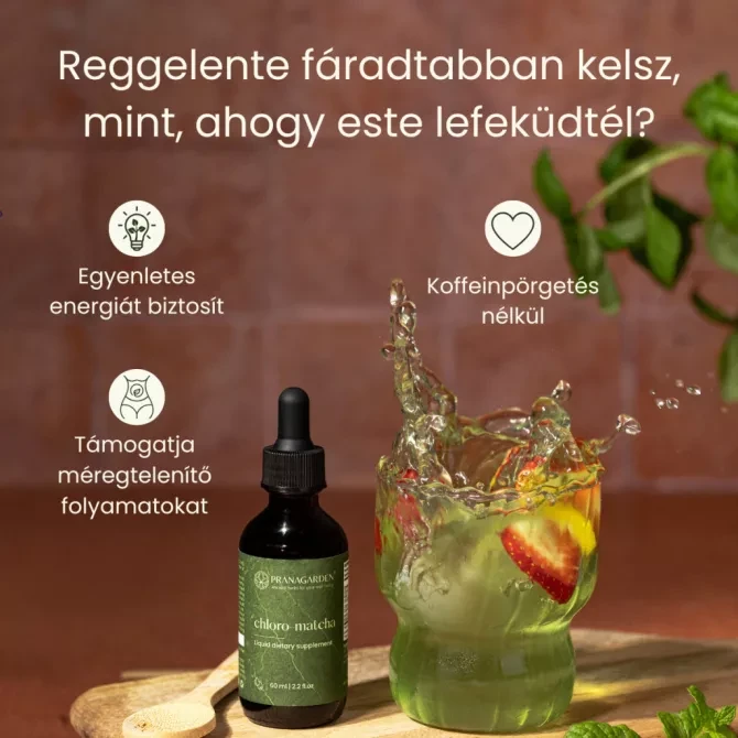 Pranagarden Chloro-Matcha folyékony étrend-kiegészítő 60ml