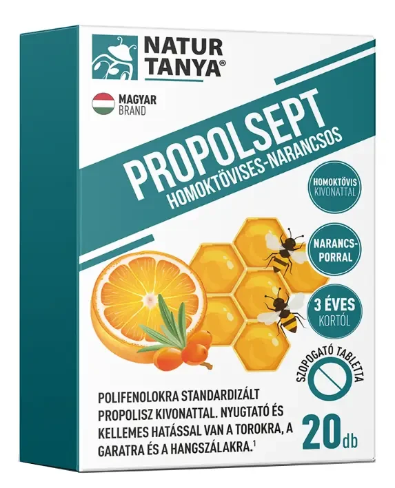 NT Propolsept Homoktövises - Narancsos 20 db
