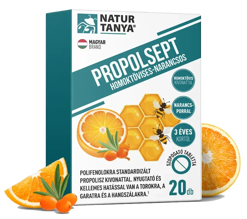 NT Propolsept Homoktövises - Narancsos 20 db