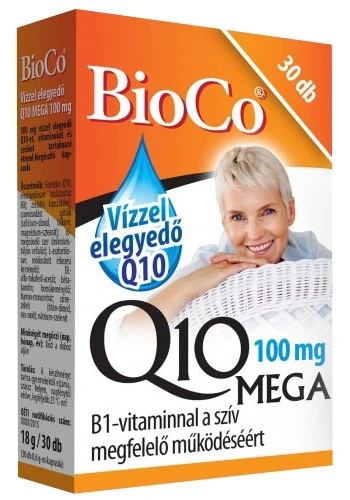 BioCo Q10 mega (100mg Q10 vízzel elegyedő) 30 db