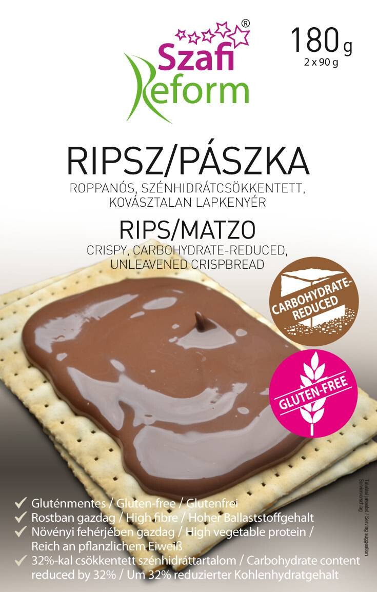 Szafi Reform szénhidrátcsökkentett ripsz / pászka (gluténmentes) 180g