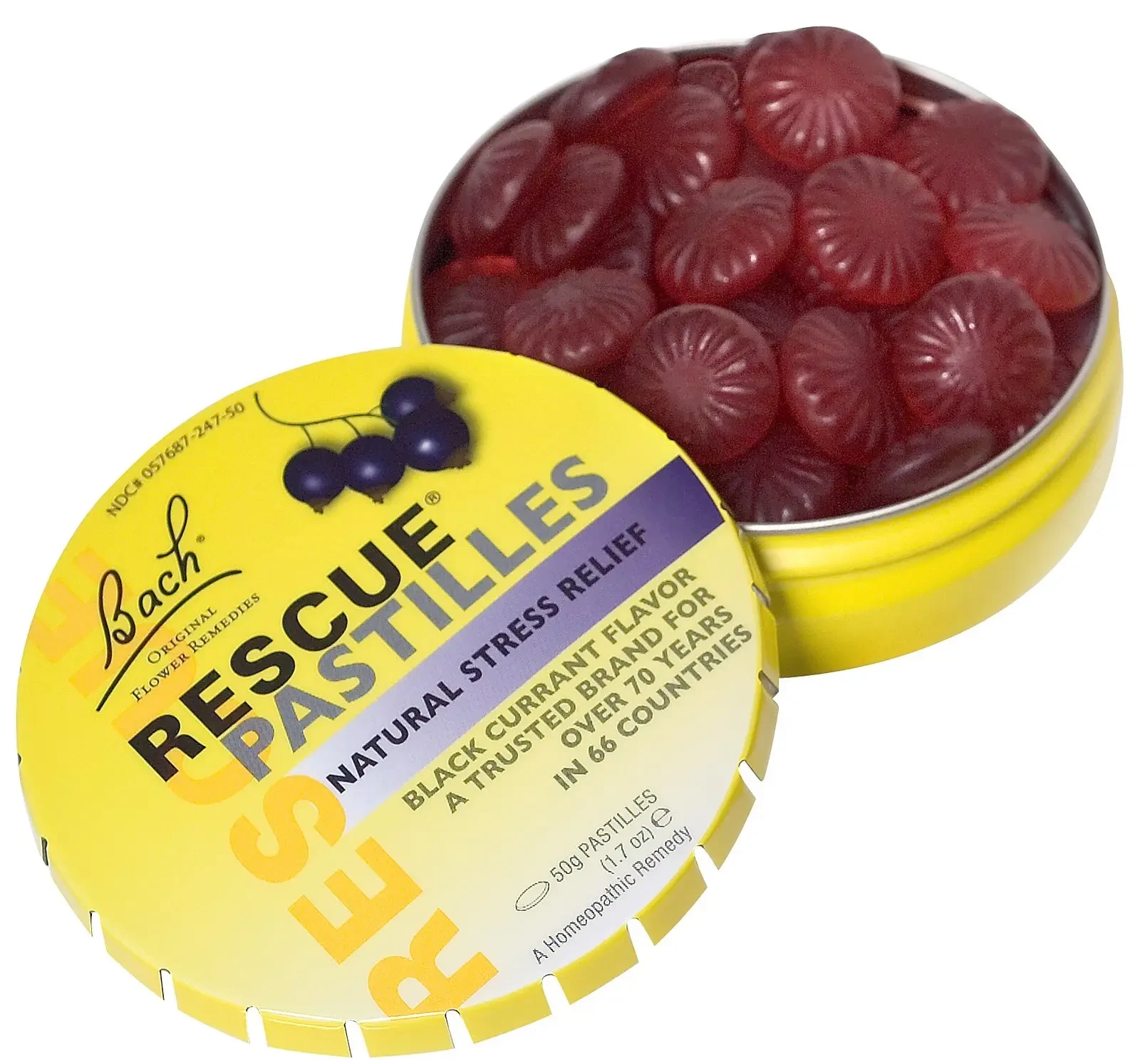 Bach RESCUE® pasztilla fekete ribizlis 50g