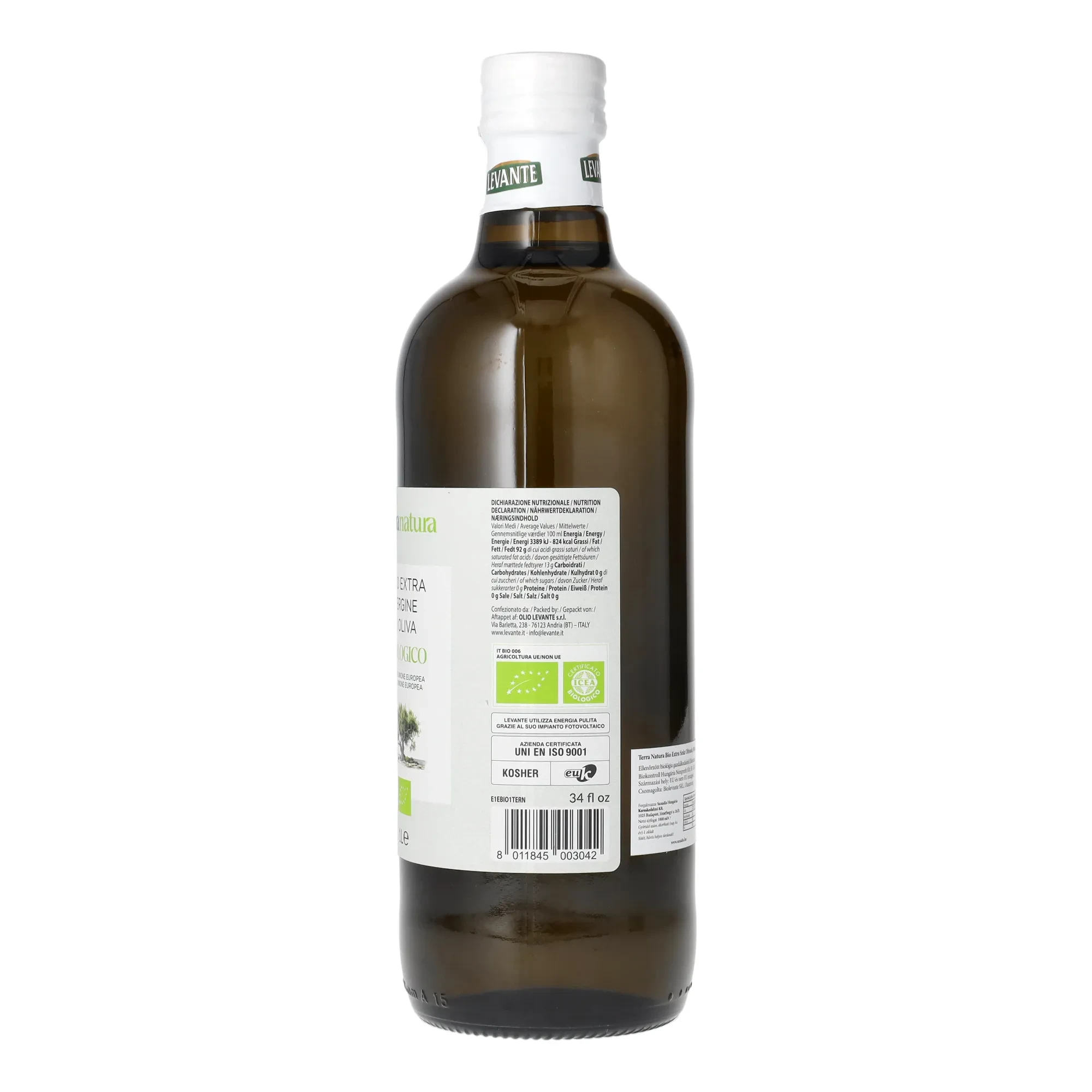 Terra Natura Bio Extra Szűz Olivaolaj 1000 ml