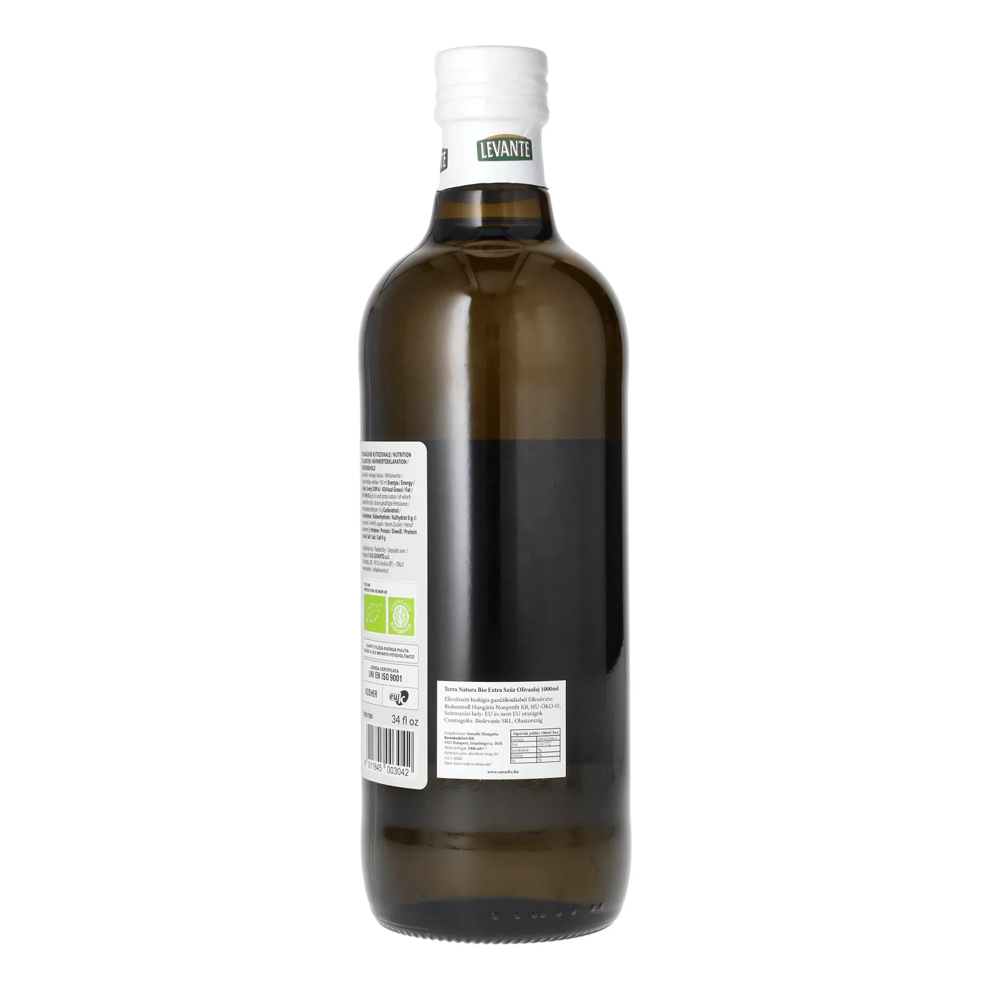 Terra Natura Bio Extra Szűz Olivaolaj 1000 ml