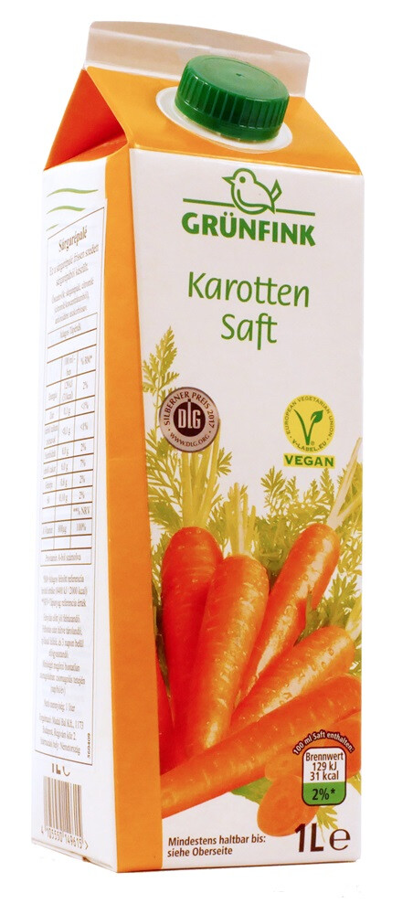 Grünfink Sárgarépalé 1l