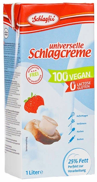 Schlagfix vegan habkrém 25% 1000ml