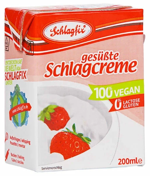 Schlagfix vegan habkrém 15% -édesített 200ml